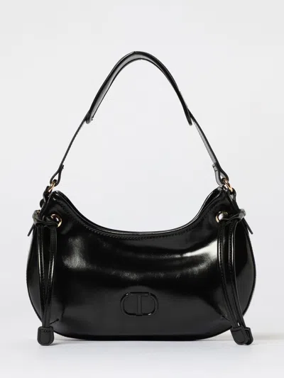 Twinset Black Polyethylene Women Handbag In Black
