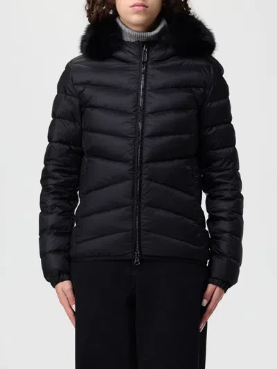 Colmar Woman Quilted Down Jacket With Synthetic Fur 2219e 2yo 99 In Black