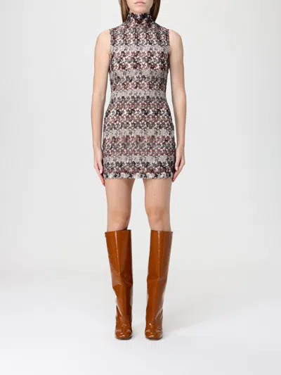 Missoni Minikleid Mit Stehkragen Aus Strukturierter Spitze In Multi