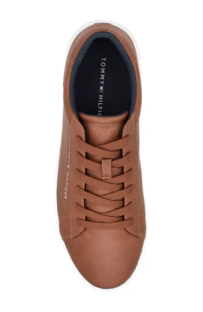 Tommy Hilfiger Ribby Low Top Sneaker In Brown