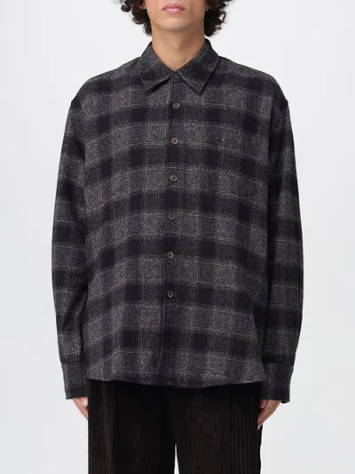 Our Legacy Mens Above Oakland Low Twist Check Shirt In Black