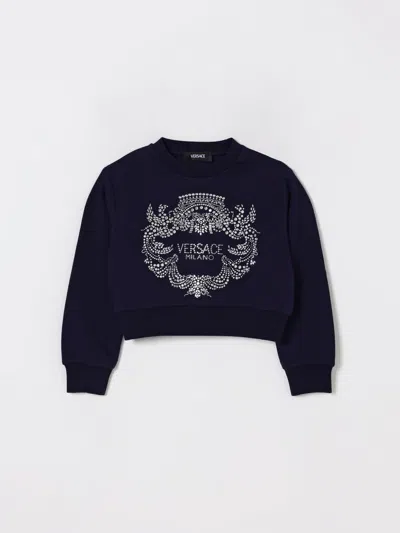 Versace Sweater  Kids Color Multicolor In Blue