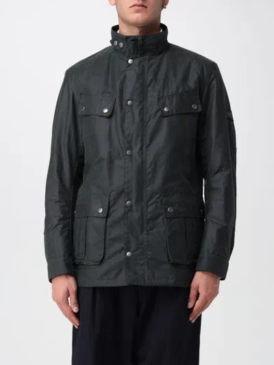 Barbour Tourer Duke Waxed Jacket In Black