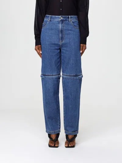 Tibi Jeans  Woman Color Blue In Blue