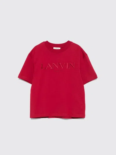 Lanvin T-shirt With Logo In Red