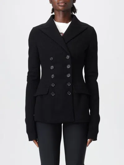 Dolce & Gabbana Tailored Wool Double-breasted Jacket In Black