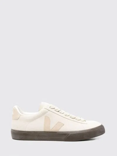 Veja Womens Campo Bold Suede Sneakers In White