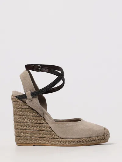 Brunello Cucinelli Espadrille  Woman Color Ice In Neutral