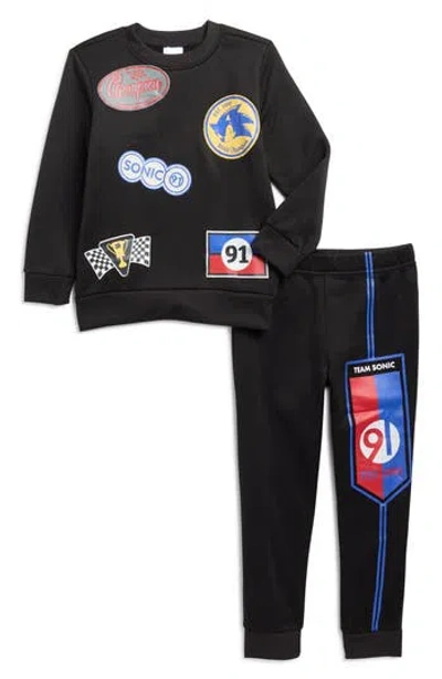 Assorted Kids' Sonic Pullover & Joggers In Black