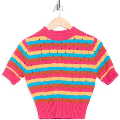 Mother The Mock 10 Stripe Sweater In Multi