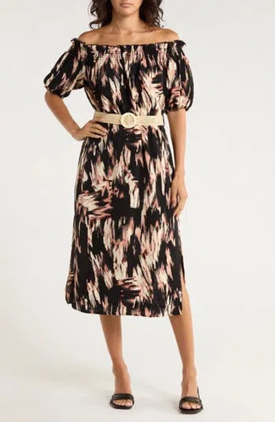 Area Stars Leila Belted Dress In Black