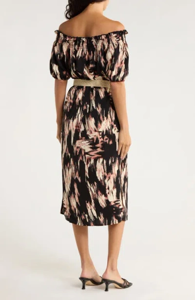 Area Stars Leila Belted Dress In Black