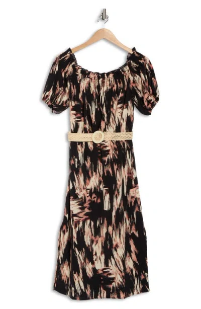 Area Stars Leila Belted Dress In Black