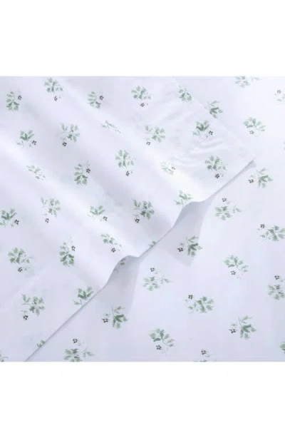 Stone Cottage Sketchy Ditsy 200 Thread Count Cotton Percale Sheet Set In White
