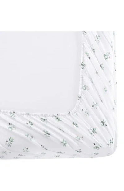 Stone Cottage Sketchy Ditsy 200 Thread Count Cotton Percale Sheet Set In White