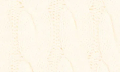 Theory Wool Blend Cable Knit Pullover Sweater In Neutral