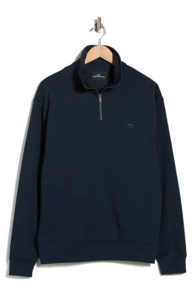 Rodd & Gunn Bayview Road Quarter-zip Pullover Sweatshirt In Blue