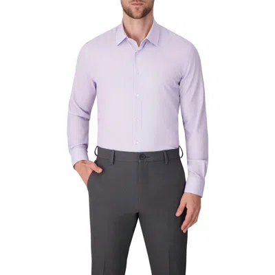 Report Collection Chevron Print Slim Fit Stretch Dress Shirt In Purple