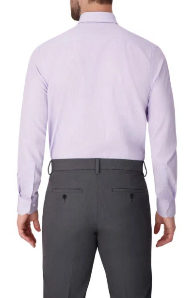 Report Collection Chevron Print Slim Fit Stretch Dress Shirt In Purple