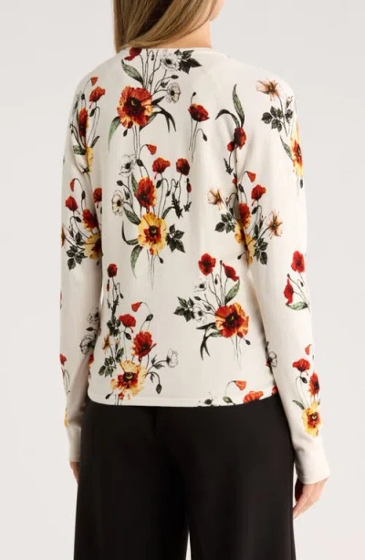 Dr2 By Daniel Rainn Tie Front Sweater In Multi