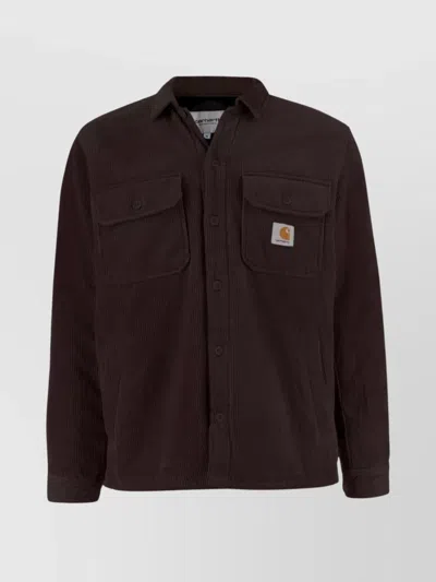 Carhartt Wip Chocolate Corduroy Whitsome Shirt Jacket In Brown