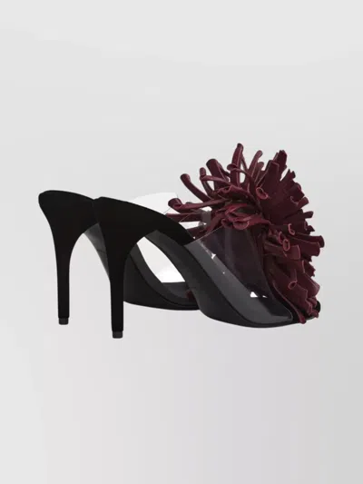 Alaïa Stiletto Heel Asymmetrical Open Toe Sandal In Multi