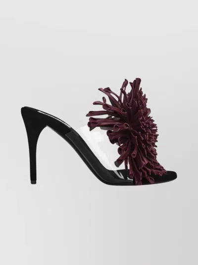 Alaïa Stiletto Heel Asymmetrical Open Toe Sandal In Multi