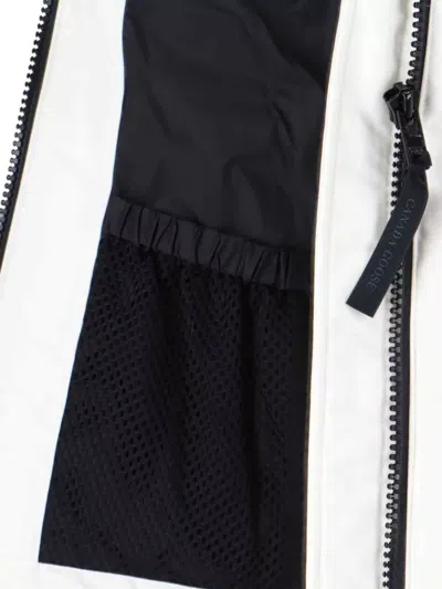 Canada Goose Hooded Jacket With Side Pockets And Cuffs In White