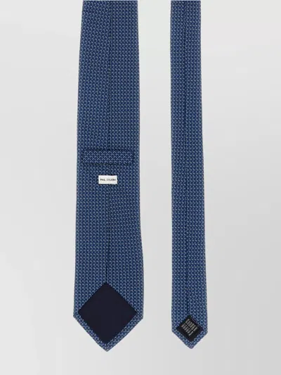 Pal Zileri Patterned Silk Tie Ties And Papillon Blue In Blue