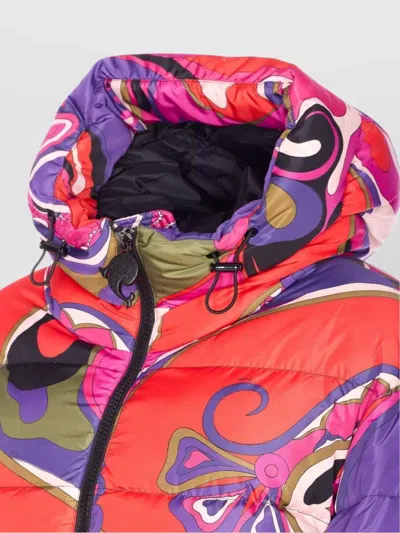 Pucci Abstract-print Puffer Jacket Clothing In Multi