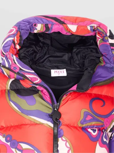 Pucci Abstract-print Puffer Jacket Clothing In Multi