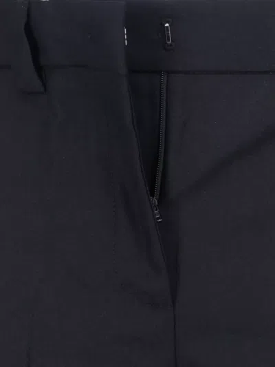 Incotex Wide Leg Trousers Button Detail In Blue