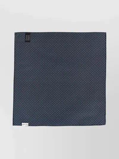 Pal Zileri Geometric Design Square Pocket Clutch In Blue