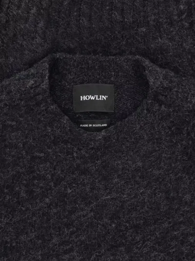 Howlin' Soft Texture Crew Neck Long Sleeve Sweater In Black