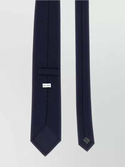 Pal Zileri Slim Silk Tie Featuring Keeper Loop In Blue