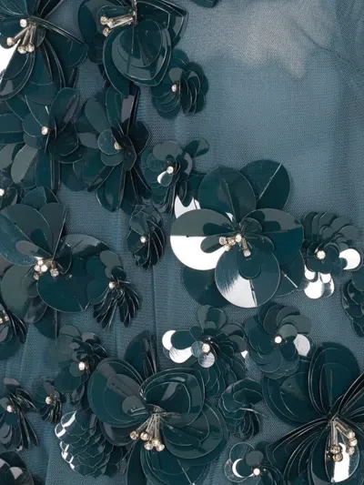 Pinko Sleeveless Scoop Neck Top Sequins In White