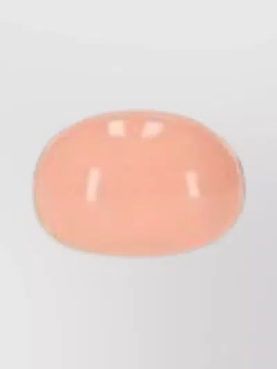 Marni Round Gold Band Decorative Ring In Black