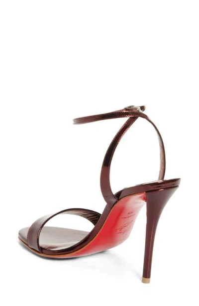 Christian Louboutin Miss Z Sandals Open Toe Ankle Strap In Red