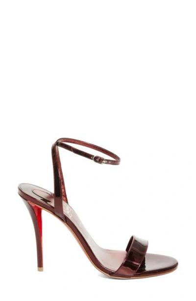 Christian Louboutin Miss Z Sandals Open Toe Ankle Strap In Red