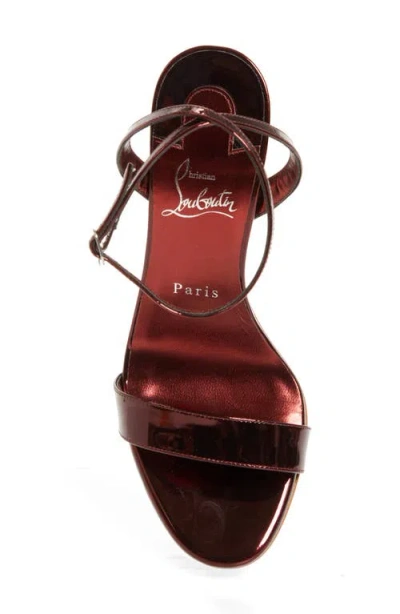 Christian Louboutin Miss Z Sandals Open Toe Ankle Strap In Red