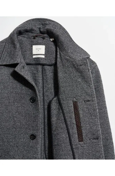 Billy Reid Ronan Wool Twill Topcoat In Gray