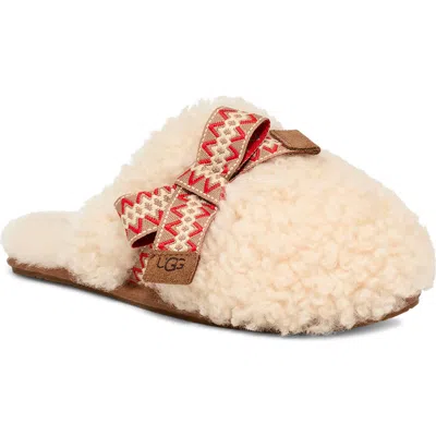 Ugg(r) Maxi Curly Genuine Shearling Scuff Slipper In Neutral