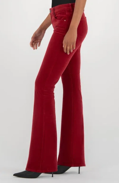 Kut From The Kloth Natalie Mid Rise Bootcut Corduroy Pants In Red