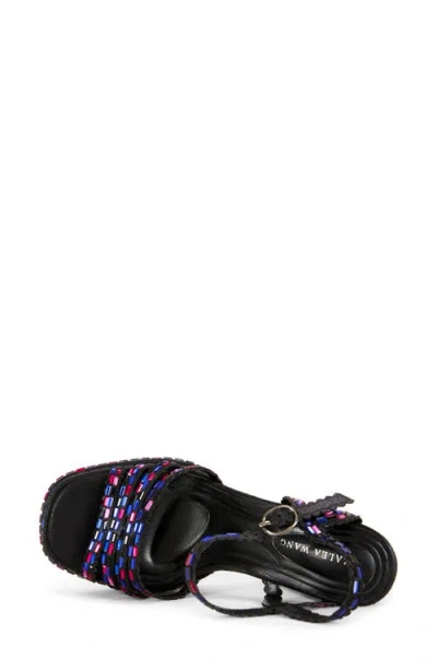 Azalea Wang Birchsequin Embellished Chunky Platforms In Multi