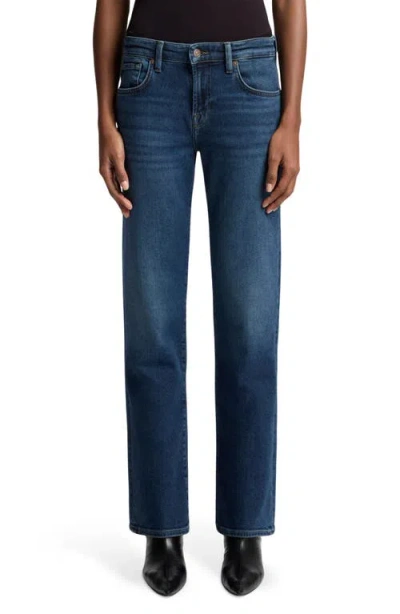 7 For All Mankind Calie Ankle Straight Leg Jeans In Multi