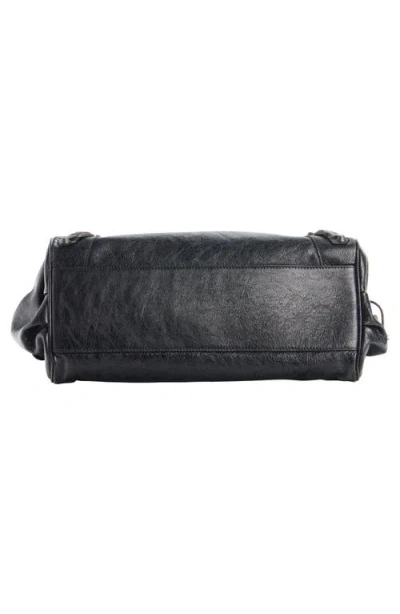 Balenciaga Shoulder Bag Le City East-west In Lambskin. In Black