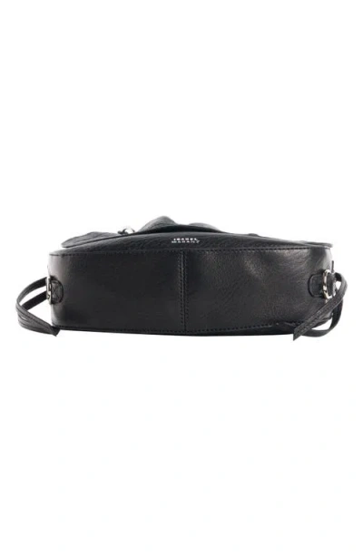 Isabel Marant Bolton Embellished Tasseled Textured-leather Shoulder Bag In Black