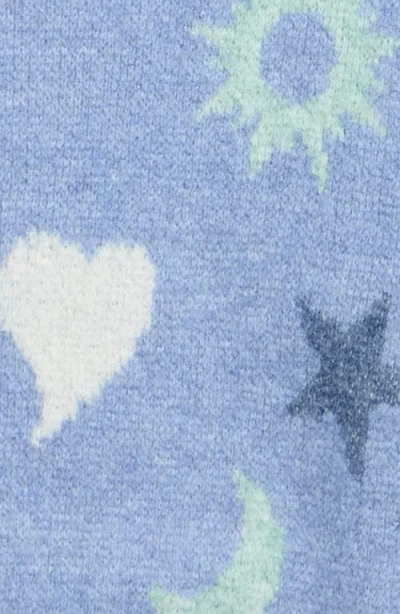 Freshman Kids' Celestial Crewneck Sweater In Blue