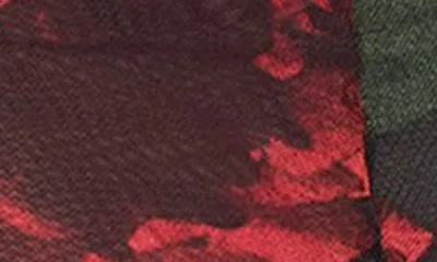 Good American Women's Mesh Ruched Long Sleeve Maxi Dress, Regular And Plus Size In Multi