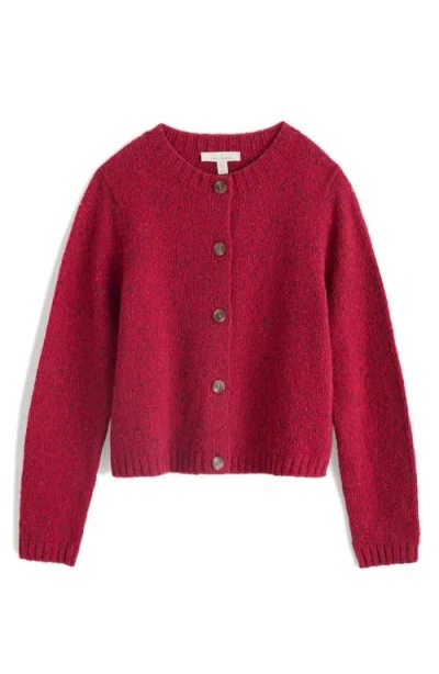 Seasalt Cornwall Dawson Pick Merino Wool Blend Cardigan In Red